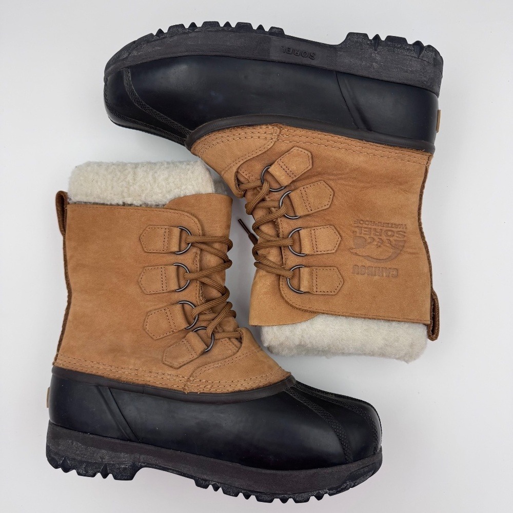 Sorel Women's Caribou II Insulated Winter Duck Boots - Removable Liner Size 8
